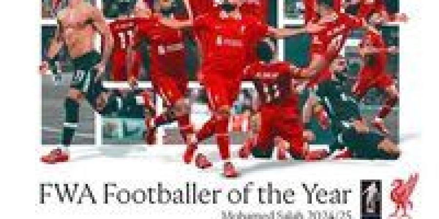 محمد
      صلاح
      يحصد
      جائزة
      لاعب
      الموسم
      في
      الدوري
      الإنجليزي
      الممتاز
      من
      رابطة
      كتّاب
      كرة
      القدم - شوف 360 الإخباري