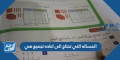 المساله التي تحتاج الى اعاده تجميع هي