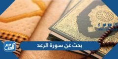 بحث عن سورة الرعد