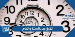 ما هو الفرق بين السنة والعام
