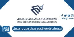 تخصصات جامعة الإمام عبدالرحمن بن فيصل 1446