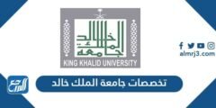 تخصصات جامعة الملك خالد 1446