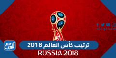 جدول ترتيب كأس العالم 2018