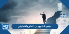 عرض شفوي عن النجاح بالانجليزي مع الترجمة