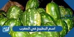 ما اسم البطيخ في المغرب