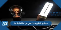 مصابيح الفلورسنت هي من أمثلة البلازما