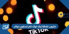 مليون نقطة تيك توك كم تساوي دولار