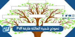 نموذج شجرة العائلة فارغة Pdf