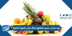 يعد شراب عصير الفاكهة مثالا على المواد النقية