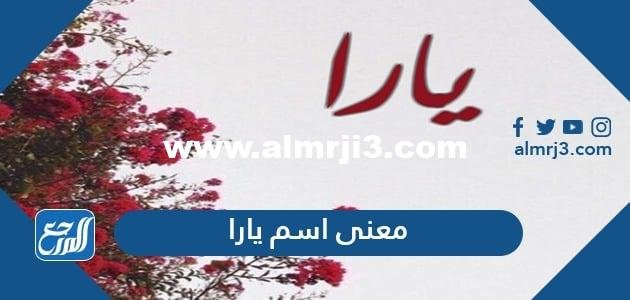 معنى اسم يارا