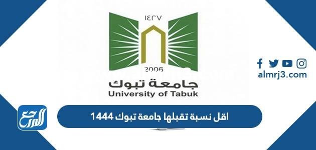 اقل نسبة تقبلها جامعة تبوك 1446 2026