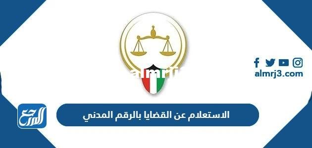 رابط وطريقة الاستعلام عن القضايا بالرقم المدني الكويت 2026
