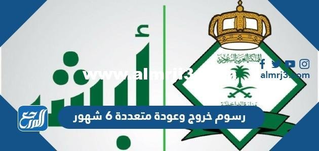كم رسوم خروج وعودة متعددة 6 شهور 2026