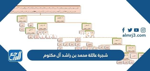 شجرة عائلة محمد بن راشد آل مكتوم بالتفصيل
