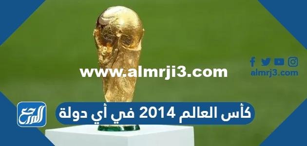 كأس العالم 2014 في أي دولة
