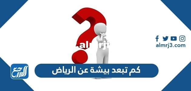 كم تبعد بيشة عن الرياض