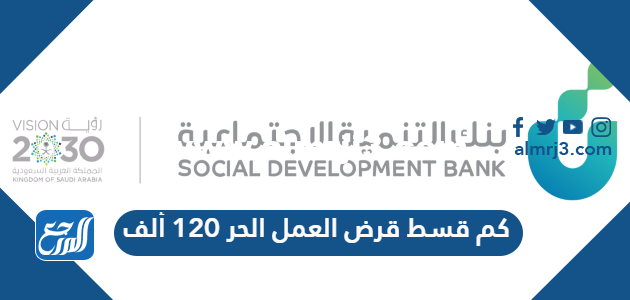 كم قسط قرض العمل الحر 120 ألف