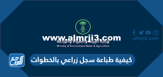 كيفية طباعة سجل زراعي بالخطوات