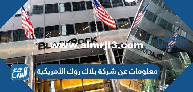 معلومات عن شركة بلاك روك الأمريكية